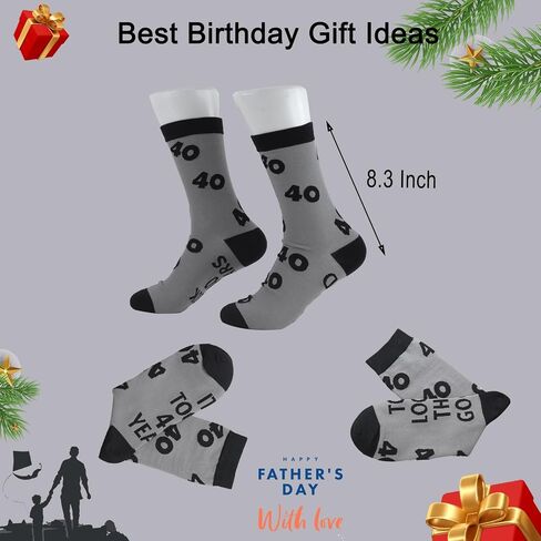 30th 40th 50th 60th 70th 80th 90th Birthday Gifts for Men, 30 40 50 60 70 80 90 Year Old Socks for Dad Papa Husband in Kuwait
