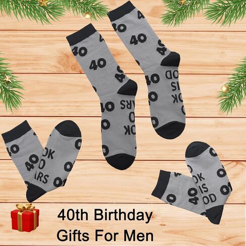 30th 40th 50th 60th 70th 80th 90th Birthday Gifts for Men, 30 40 50 60 70 80 90 Year Old Socks for Dad Papa Husband in Kuwait