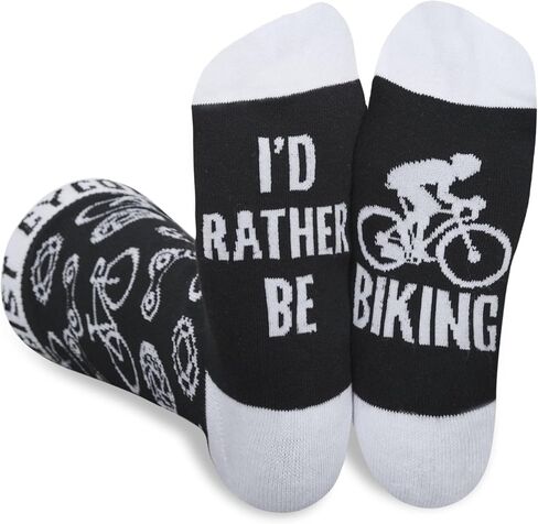 InnoBeta Cyclist Biker Gifts Socks for Men, Cycologist, Mountain Bikers, Bicycle Enthusiast, One Size in Saudi Arabia
