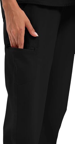 Scrub for Women Set - Stretch Scrub Top & Jogger Pants Mandarin Collar Anti-Wrinkle Scrub Suit Medical Uniform in Saudi Arabia
