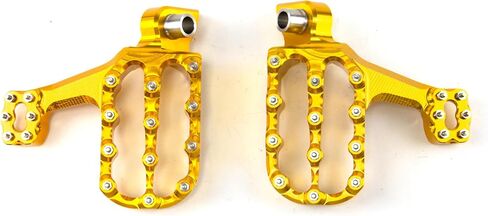Universal Aluminum Cnc Off-road Motorcycle Footpeg Foot Pegs Footrest YZ85 125 250 YZF 250 450 WR 250F for YAMAHA (RED) in Kuwait