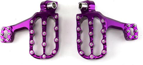 Universal Aluminum Cnc Off-road Motorcycle Footpeg Foot Pegs Footrest YZ85 125 250 YZF 250 450 WR 250F for YAMAHA (RED) in Kuwait
