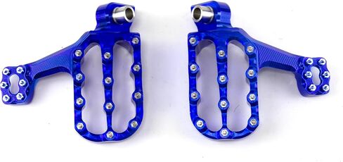 Universal Aluminum Cnc Off-road Motorcycle Footpeg Foot Pegs Footrest YZ85 125 250 YZF 250 450 WR 250F for YAMAHA (RED) in Kuwait