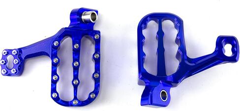 Universal Aluminum Cnc Off-road Motorcycle Footpeg Foot Pegs Footrest YZ85 125 250 YZF 250 450 WR 250F for YAMAHA (RED) in Kuwait