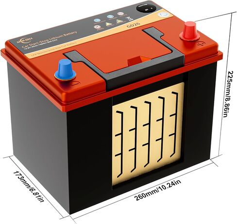 Xingcell PH7 12V Group 94R LifePo4 Lithium-ion Car Battery مع Life Cycle Life و Lightweight Design لاستبدال السيارات وصوت السيارات in Saudi Arabia