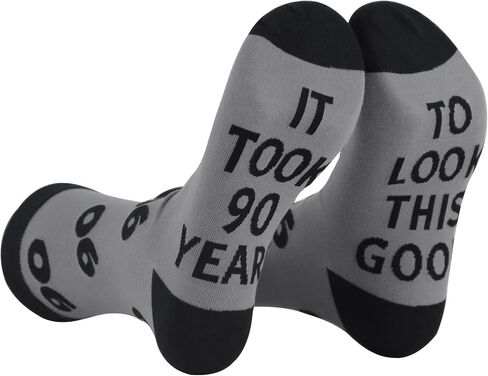 30th 40th 50th 60th 70th 80th 90th Birthday Gifts for Men, 30 40 50 60 70 80 90 Year Old Socks for Dad Papa Husband in Kuwait