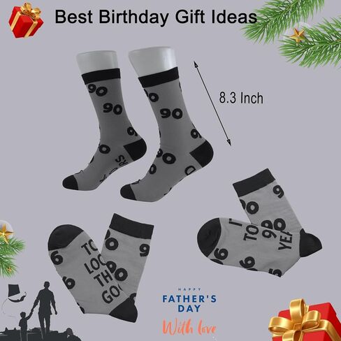 30th 40th 50th 60th 70th 80th 90th Birthday Gifts for Men, 30 40 50 60 70 80 90 Year Old Socks for Dad Papa Husband in Kuwait