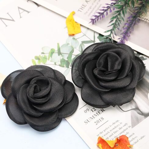 2Pcs Rose Flower Shoe Clips Rose Shoe Buckles Shoes Decorative Charms Removable Shoe Buckle Accessories for Women Lady Girls 6.5cm Pink in Saudi Arabia