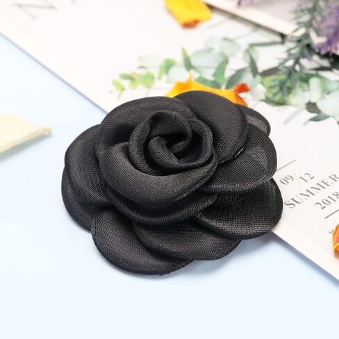 2Pcs Rose Flower Shoe Clips Rose Shoe Buckles Shoes Decorative Charms Removable Shoe Buckle Accessories for Women Lady Girls 6.5cm Pink in Saudi Arabia