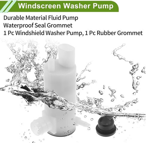 ACROPIX Windshield Washer Pump W/Grommet for Cadillac Escalade 2007-2010 Front Washer Fluid Pump Windshield Wiper Pump No.22818728 Black,White 1 Set in Saudi Arabia