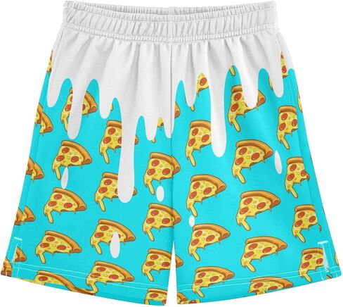 Boys Athletic Shorts Basketball Shorts Melting Ice Cream Teens Hiking Gym Shorts with Pocket for Outdoor Activity 7-15 Y in Saudi Arabia