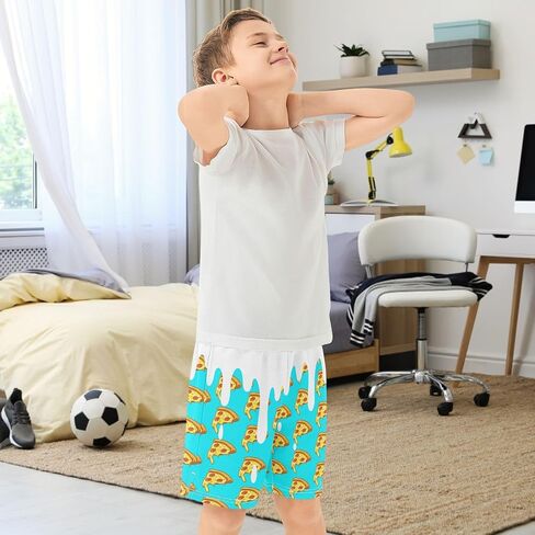 Boys Athletic Shorts Basketball Shorts Melting Ice Cream Teens Hiking Gym Shorts with Pocket for Outdoor Activity 7-15 Y in Saudi Arabia