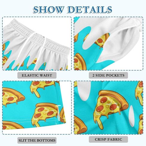 Boys Athletic Shorts Basketball Shorts Melting Ice Cream Teens Hiking Gym Shorts with Pocket for Outdoor Activity 7-15 Y in Saudi Arabia