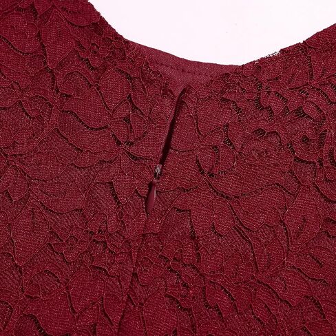 Girls Floral Lace Dress Easter Bridesmaid Vintage Formal Cocktail Party Swallowtail Swing Dresses 7-14 Years in Saudi Arabia