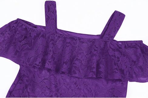 Girls Floral Lace Dress Easter Bridesmaid Vintage Formal Cocktail Party Swallowtail Swing Dresses 7-14 Years in Saudi Arabia