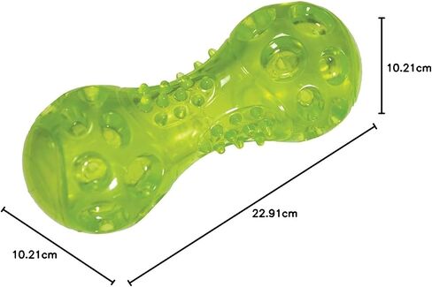 Chase 'n Chomp Durable TPR LED Light Up Fetch Dumbbell Dog Toy, Large in Kuwait