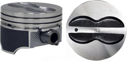 Set of 8 Flat Top Hypereutectic Pistons for 67-90 GM/Chevrolet 5.7L/350 SBC | .030 (.75mm Oversized) | 4.030in. Bore Diameter in Kuwait