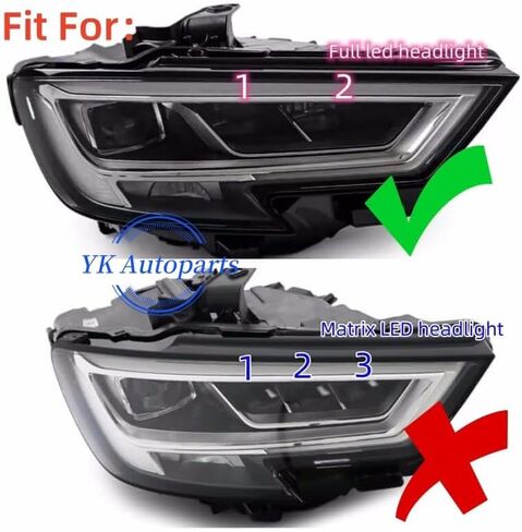 New LED Module/Light Tube Fit For 2017 2018 2019 2020 AUDI A3 S3 Full LED Headlight Daytime Running Light Modules, DRL Modules, 8V0998473A, Only For Full LED Headlight (Right Side) in Saudi Arabia
