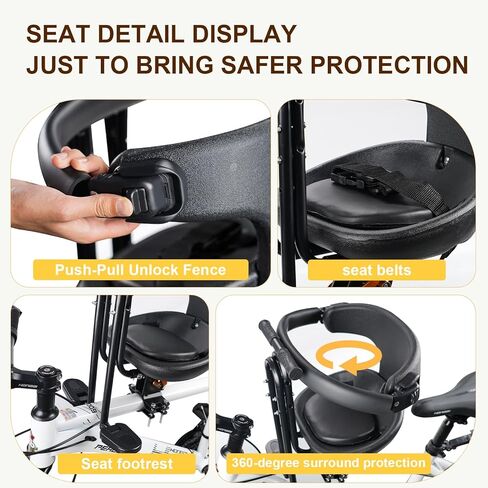 مقعد دراجة للأطفال، مقعد دراجة للأطفال الصغار، مرفق دراجة للأطفال الصغار 1-3 مقعد أمامي لدراجة الأطفال، مقعد دراجة للأطفال، مقعد دراجة للأطفال مناسب للدراجات الجبلية in Kuwait