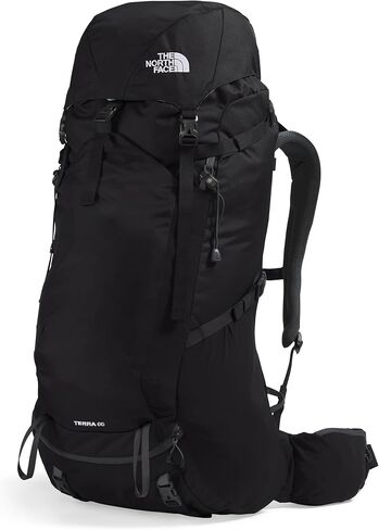 حقيبة ظهر THE NORTH FACE Terra 65 L، حقيبة ظهر، لون زيتوني الغابة/لون رمادي داكن جديد، NPF، كبير/كبير جدًا in Kuwait