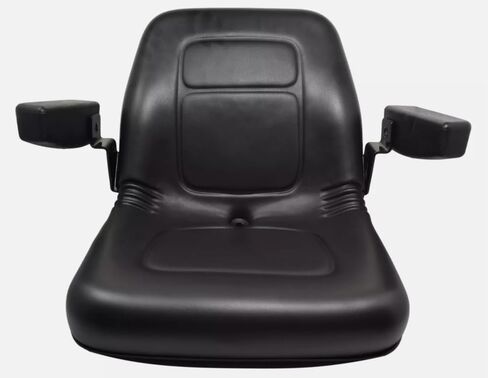 Universal Lawn Mower Seat with Armrests; Zero Turn Mower Seat; 18.9"" H; Black; multiple bolt-hole configurations; Compatible with Bobcat, Dixie, Snapper, Toro, Exmark, Bad Boy; SU-143001BK in Saudi Arabia
