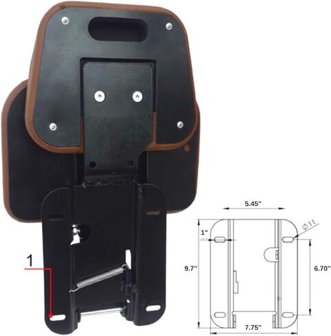 TRAC SEATS Buddy Seat Assembly Kit for John Deere 6310 6410 7600 7700 7800 7210 7410 7510 Tractor in Saudi Arabia