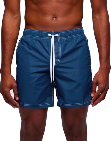 Mens Elastic Waist Boardshort, Swim Trunks 16" Length 7.5" Inseam in Kuwait