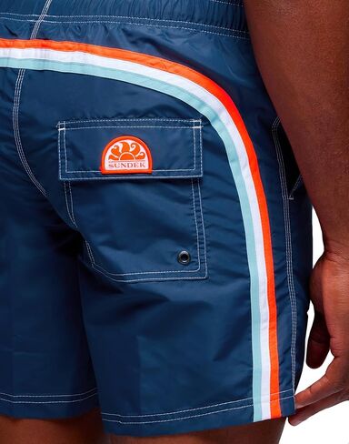 Mens Elastic Waist Boardshort, Swim Trunks 16" Length 7.5" Inseam in Kuwait