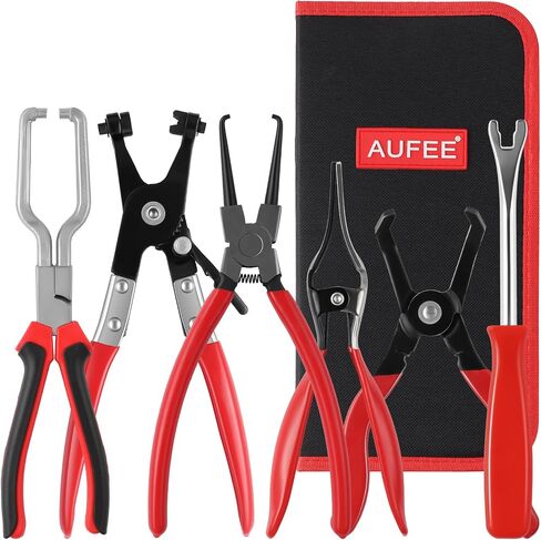 6pcs خطوط الوقود كماشة ، مجموعة أدوات فصل خط الوقود ، مشبك خرطوم 9 '' ، كماشة فصل كهربائي ، إزالة خرطوم الشقوق ، أداة إزالة القصاصات لأدوات ميكانيكي السيارات مع حالة التخزين in Saudi Arabia