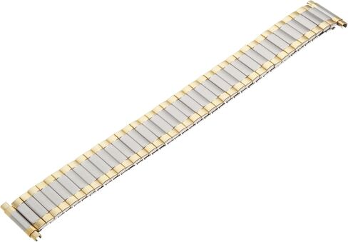 Timex Men's Q7B744 Two-Tone Stainless Steel Expansion 16-20mm Replacement Watchband in Saudi Arabia