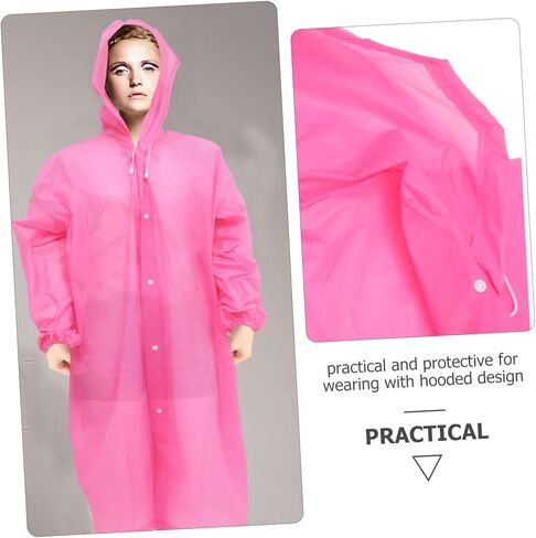 Balacoo Travel Raincoat Poncho للبالغين قابلة لإعادة الاستخدام إيفا راينا بركه للمشي لمسافات طويلة في التخييم الأنشطة في الهواء الطلق المواسم المحمولة in Saudi Arabia