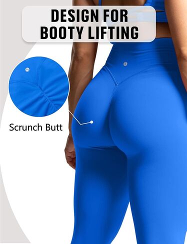 Sogetdo Workout Compression Leggings for Women Tummy Control Butt Lifting High Waisted Gym Yoga Pants in Kuwait