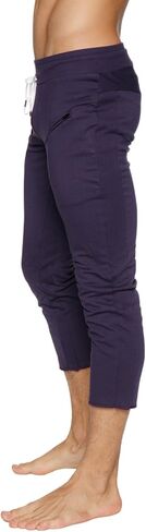 4-Rth Mens 3/4 Zipper Zipper Pocket Capri Yoga Pant Made in America Modal French Terry Caliifornia Stretch Fit European in Kuwait