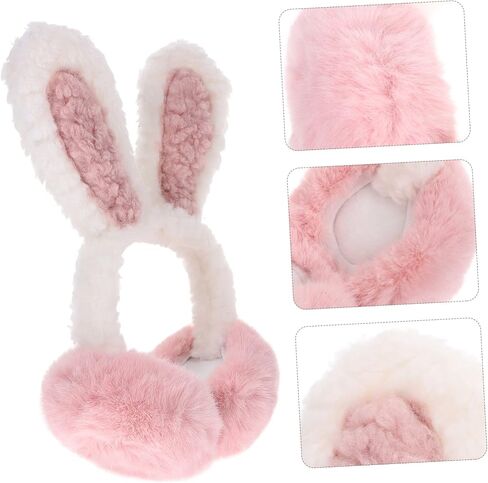 BESPORTBLE ADORDBLE ARABBIT RABBIT أذن أذن لبعض الملحقات الشتوية الدافئة الدافئة اللطيفة الأذن الأذن حماية الأذن لخريف وشتاء للأنشطة في الهواء الطلق in Saudi Arabia