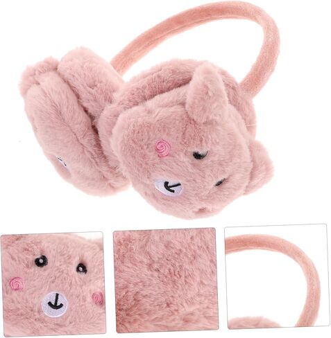 1pc Boy Girl Plush Panda Earmuffs for Ear Cartoon Design Comfortable Warm Ear Muffs for Boys Girls for Cold Weather Outdoor Activities in Saudi Arabia