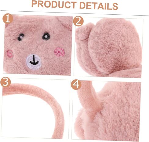 1pc Boy Girl Plush Panda Earmuffs for Ear Cartoon Design Comfortable Warm Ear Muffs for Boys Girls for Cold Weather Outdoor Activities in Saudi Arabia