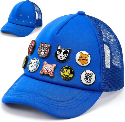Trucker Hats DIY Foam Front Cap Polyester Blank Mesh Back Summer Trucker Hats Adjustable for Adult, Men and Women in Saudi Arabia