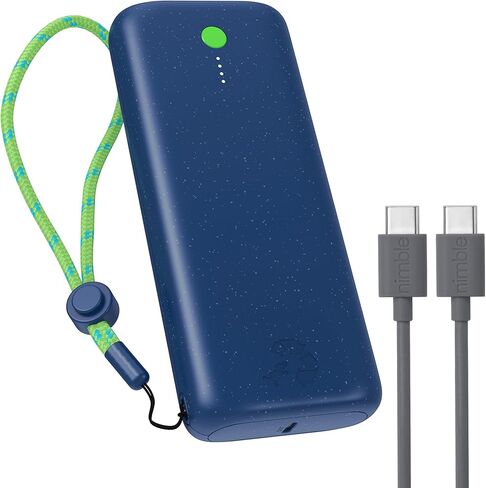 Nimble Champ Pro 20K Dual USB-C Portable Charger, 65W PD & QC 4.0. Fast Charging USB-C Power Bank Compatible with MacBook, Laptops, iPad, iPhone, Android and More (Midnight Black) in Kuwait