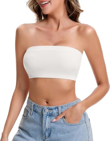 Tube Top for Women Bandeau Bra Strapless Top for Women Bralette Seamless Non-Padded in Saudi Arabia