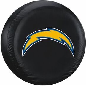 Fremont Die NFL Los Angeles Chargers Unisex Tire Coverlos Angeles Chargers Tire Cover Black, Standard Size