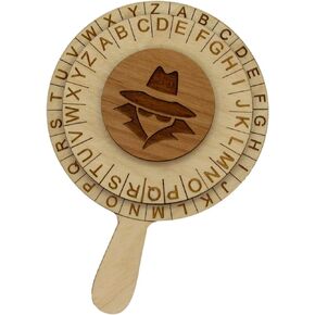 The Detective's Spy Glass Decoder Ring - Escape Room Style Cipher Wheel