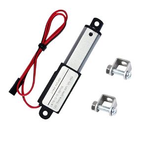 Mini Micro Linear-Actuator 1.2" Stroke - w/Remote Control, 12V Force 64N/14.4lb, High-Speed 0.6"/sec, Small Electric Motion Actuator w/Mounting Brackets & Controller for Intelligent Machinery