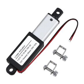 NORJIN Mini Electric Linear Actuator 12V 2 inch Stroke, Speed 0.6inch/s, 60N/14lb, Waterproof Linear Motion Actuator for Cabinet, Window Opener, Robot Projects