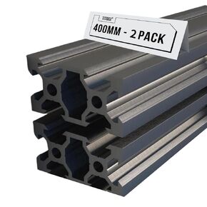 10PCS 48inch(1220mm) T Slot 2020 Aluminum Extrusion Profile for 3D Printer and CNC DIY, High-Strength European Standard Extruded Aluminum Linear Rail Guide, Anodizing Technology(Black)