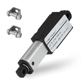 Mini Electric Linear Actuator Stroke 2"–Force 4.5 lbs–12V | High-Speed 1.97"/sec–Weight 0.15KG Ideal for Intelligent Range Hood, Fan Blades, Cabinets, Window Opener, Robotics, Home Automation