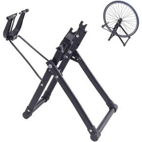 Bike Wheel Truing Stand, Foldable Bicycle Wheel Truing Repair Stand Rear Wheel Balancing and Rim Truing Repair Stand fit 16"-29", 700c Wheels For Home Maintenance