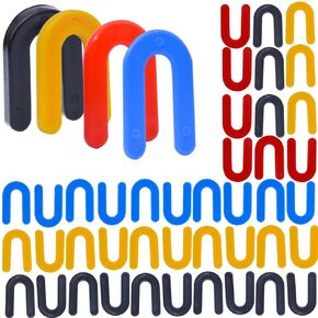 Plastic Shims Horseshoe-Shims for Leveling - 400PCS U Shaped Tile Spacers,Blue 1/16", Red 1/8", Yellow 3/16", Black 1/4"