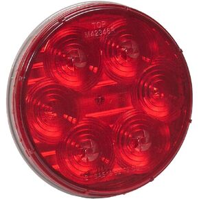 Maxxima M42346R Lightning Red 4" Round Stop Tail Turn Light