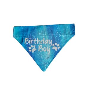 Birthday Boy Over the Collar Dog Bandana That Slips onto Their Existing Collar Size (XXL)