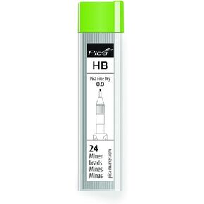 Pica Fine Dry HB 7030 Replacement Lead Set Graphite Lead 9 mm for Almost All Surfaces for Precision without Sharpening Includes Eraser 7030